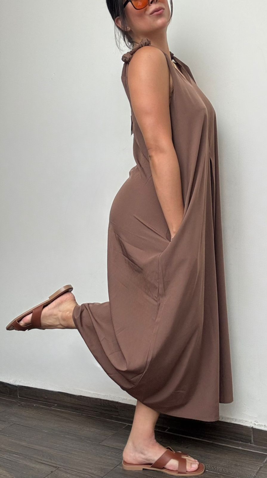 Vestido Midi con Bolsas