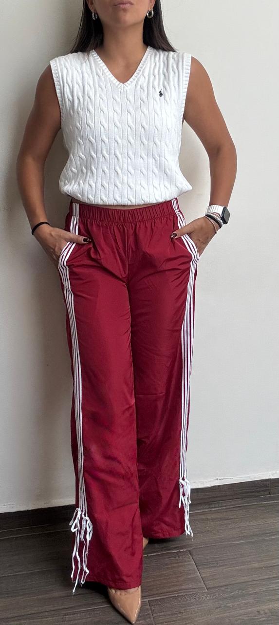 Pantalón casual con listón